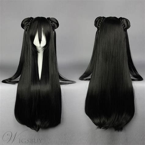 anime wig black